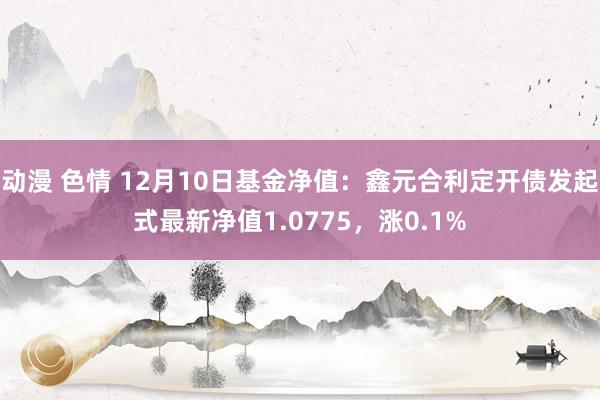 动漫 色情 12月10日基金净值：鑫元合利定开债发起式最新净值1.0775，涨0.1%