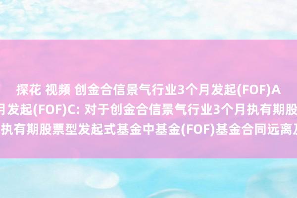探花 视频 创金合信景气行业3个月发起(FOF)A，创金合信景气行业3个月发起(FOF)C: 对于创金合信景气行业3个月执有期股票型发起式基金中基金(FOF)基金合同远离及基金财产算帐的公告