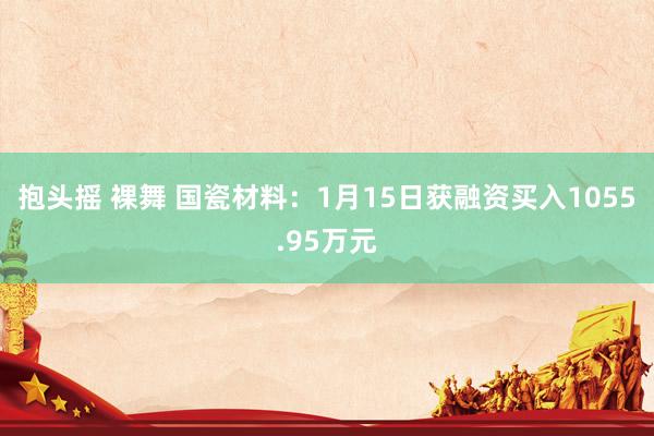 抱头摇 裸舞 国瓷材料：1月15日获融资买入1055.95万元