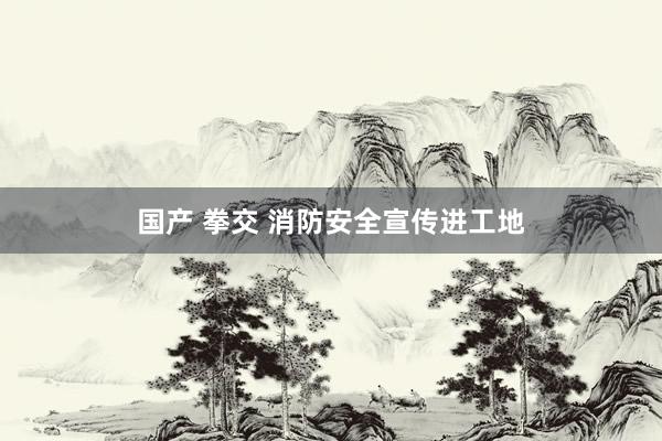 国产 拳交 消防安全宣传进工地
