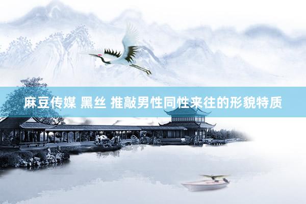 麻豆传媒 黑丝 推敲男性同性来往的形貌特质