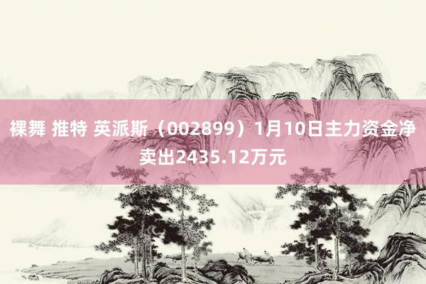 裸舞 推特 英派斯（002899）1月10日主力资金净卖出2435.12万元