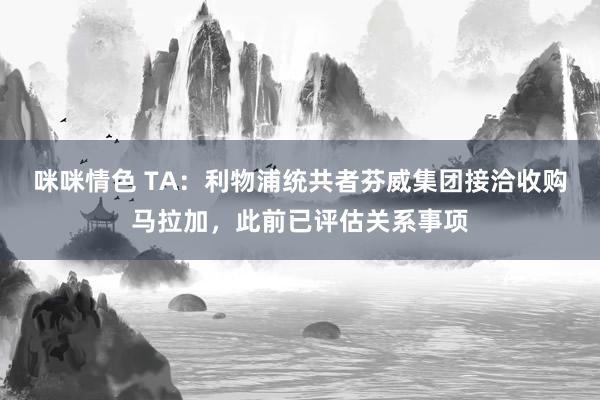 咪咪情色 TA：利物浦统共者芬威集团接洽收购马拉加，此前已评估关系事项